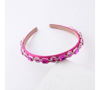 1 PC Donna Barocco Cristallo Fascia Cerchietto per Capelli Strass Gemmata Hoop