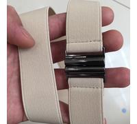 1 PC Donna Elastico Vita Cintura Elasticizzato Larga Metallo Fibbia Giacca Abito
