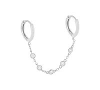 1 Pc Double Hoops Orecchini per Le Donne Zircon Piercing Orecchini Orecchie Buckle Gioielli Pendientes, LYLSSSDH, di E4