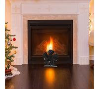 1 PC Home Fan Fan Black Stufa Fan Motori silenziosi Motori Stufa a calore
