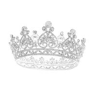 1 Pc Nozze diademi e corone sirena nuziale costume elegant lux princess gioglielli fashion coroncina sposa copricapo chic da sposa decorazione dei della sposa Silver DRESSOOS