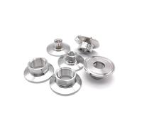 1-pc NPT Filettatura femmina 1/2" 304 Ghiera a tre morsetti in acciaio inossidabile 64 mm Acqua Olio fatto in casa