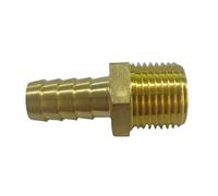 1 PC NPT maschio - Portagomma 1/8H 3/16" 5/16" 5/8" -3/4H pollici Portagomma 1/8" 1/4" 3/8" 1/2" 3/4" NPT maschio Connettore for raccordo for tubo in ottone a coda filettata(3l8 NPT To 5l16 Inch)