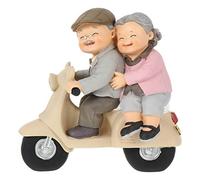 1 Pc Ornamenti Nonni Figurina Scultura Marito e Moglie Amore Coppia Statuetta Figurine di Innamorati Innamorati Regalo di Compleanno 50 ° di Nozze Modello Sambuco Resina Cura