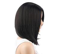 1 pc per capelli lisci sintetici parrucca neri capelli medi parrucche bobs resistenti al calore capelli sintesi parrucche cortle per donne costume costume indossa ogni giorno 111