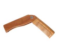 1 pc pettine di barba pieghevole in legno con pettine per per da uomo