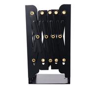 1 PC pieghevole Bookrack Stretchy Iron Grid Grid Book Shelf Libro Organizzatore