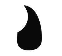 1 PC Professional Folk Acoustic Guitar Battipenna Soft Plate Autoadesivo A Forma Di Goccia D'Acqua Battipenna(Black B)