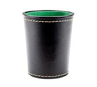 1 Pc PU Coppa In Pelle Verde Flanella Interno Tranquillo Shaker Cup Per Bugiardi Farkle/Yaht-zee Giochi 1 Pz