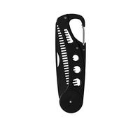 1 PC S Pettine Pieghevole In Acciaio Inox Nero For Barba Di Parrucchiere Da Uomo