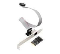 1 PC Scheda di Rete Gigabit M. 2 2.5G M2 (Chiave B+M) Chip I226 Nero J7J85492