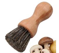1 Pc Spazzola per Pulire i Funghi,Spazzola per Piatti in Legno Spazzola in Legno di Faggio,Spazzole per Pulizia con Setole Morbide per Pulire le Verdure,Pentole e Stoviglie,Resistente al Calore