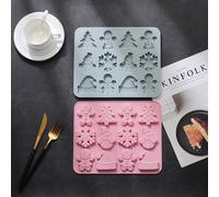 1 pc Tema natalizio in silicone stampini per cuocere da forno