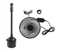 1 PC Usb Fan Auto Cup Holder Air Cooler Rotatable 3 Velocità Per SUV Truck 5 V 5 "Fan Per Scrivania
