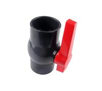 1 Pcs 20-110 Mm UPVC Flat Ball Valve Garden Irrigation Hose Connection Fittings Aquarium Switch Globe Valve Big Size(ID 25 mm)