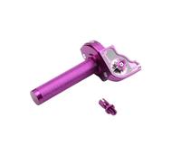 1 pcs 22 mm universale universale cnc a farfalla a portata di torsione manubrio compatibile con motocross moto moto adatta a m10x1 5 thread(Purple)