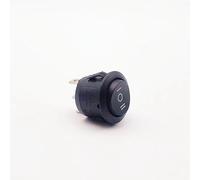 1 PCS,3 Pin,Round Socket Switch Black ON-OFF-ON, Switch 6A/10A 125V AC,Power Supply Rocker Switch Button Controls Switches