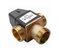 1 Pcs 3 Way DN25 External Thread Brass Thermostatic Mixing Valve Solar Water Heater Thermostatic Valve