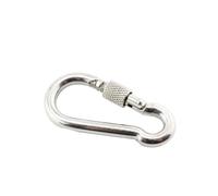 1 pcs 304 clip per gancio di carabinatore in acciaio inossidabile 50 mm 60mm 70 mm 80 mm a carbinatore di carabiniere marino compatibile con attrezzatura esterna(7X70MM)