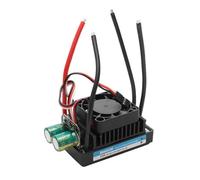 1 PCS aggiornato il robot di tosaerba rc fai -da -te robot spazzolato controler velocità ESC 12v 24v 110A Dual Channel 1000W con ventola di raffreddamento compatibile con modelli RC universali