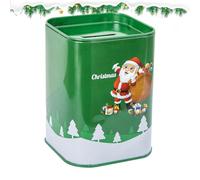 1 PCS Banca di Monete Natalizie, Natale Santa Money Bank Natale Salvadanaio, Snowman Elk Random Theme Coin Bank, Regalo di Natale per la Decorazione Interna dei Bambini