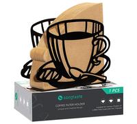 1 PCS Coffee Filter Holder Coffee Paper Storage Rack Coffee Filter Paper Container Stand for Fan-shaped T-shaped Square-shaped Over Paper Filters Good