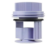 1 PCS Coperchio della manopola di scarico della pompa di scarico della rondella del tamburo, compatibile con Siemens, compatibile con Bosch, tappi dell'acqua con filtro(1PCS Blue)