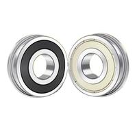 1 Pcs Cuscinetti a sfera flangiati con bordi di bloccaggio, 35mm diametro esterno 17mm diametro interno 10mm altezza