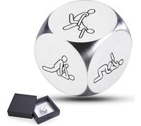 1 Pcs Dadi decisioni alimentari in acciaio, regali per lui, lei, regali per uomo e donna, regalo di anniversario di matrimonio, regalo divertente per coppia, fidanzata, fidanzato