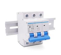 1 Pcs DZ47-63 3P 16-63A Three Phase Din Rail Circuit Breaker 380V Motor Protection Heavy Duty Electrical Switch(50A)