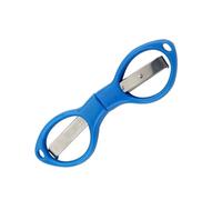 1 pcs forbici pieghevoli portatili utensili da taglio della linea in acciaio carbone fornisce forbici multifunzionali(Blue)