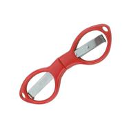 1 pcs forbici pieghevoli portatili utensili da taglio della linea in acciaio carbone fornisce forbici multifunzionali(Red)