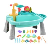 1 PCS Gioca a Lavare con Acqua Corrente, Rubinetto Rotante Elettrico e Ruota idraulica per Il Gioco del Bambino