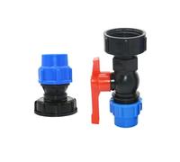 1 PCS IBC Serbatoio Adattatore S60 x 25mm 32mm PE Tubo Connettore Acqua di Rubinetto Raccordi DN20 25 Tubo di Plastica Raccordo for irrigazione agricola(32mm x Tap)