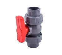 1 Pcs ID 20~110 Mm Big Size PVC Pipe Ball Valve Connector Irrigation System Watering Globe Valve Garden Irrigation Fittings(Grey Color,ID 40 mm)