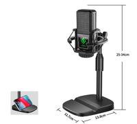 1-Pcs Microfono Stand Regolabile Desktop Supporto Stand Telefono Staffa con Base