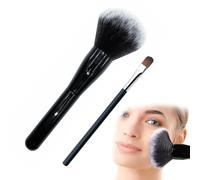 1 PCS Multi-purpose Mini Makeup Brush e 1 PCS Pennello per ombretto,Blusher Bronzer Powder Brush,Synthetic Hair Face Brush,pennello fondotinta