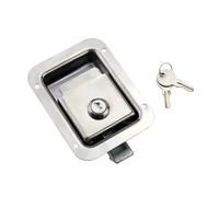 1 Pcs piatto in acciaio inox serratura quadrata serratura per porta dell'armadio accessori serratura per porta della barca e dell'automobile
