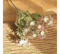 1 PCS Piccolo crisantemo Selvaggio Fiore Artificiale, Balcone per la casa Balcone di Piante Verdi Decorazioni di Nozze Fiore Finto (Rosso Rosa)