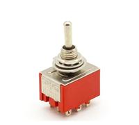 1 pcs Red 9 Pin ON-OFF-ON 3 Position Toggle Switch AC 6A/125V 3A/250V