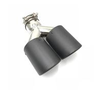 1 PCS Tubo silenziatore universale in fibra di carbonio con punta di scarico doppia modello Y per Volvo Tubo Di Scappamento(51 IN 89 OUT)