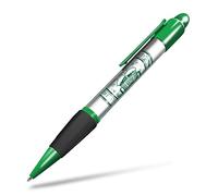 1 penna a sfera verde (inserto fotografico) - Dublino Irlanda Irish Travel Beers - impugnatura morbida al tatto, inchiostro nero #4465