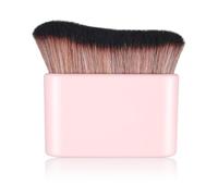 1 Pennello Autoabbronzante Con Pennello In Fibra Sintetica Per Viso E Corpo. Pennello Per Fondotinta Correttore Autoabbronzante Trucco E Altro Ancora(rosa chiaro）
