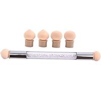 1 pennello in spugna a doppia punta per unghie sfumato ShadinNail Tip Builder con 4 teste di ricambio Ombre Nail Art strumenti per salone o uso domesticoDurevole e alla moda