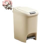 1 per garage a passo - Posto rettangolare per i membri Pop-up | Trash Bin Slim con pedale | Cans per gradini rettangolari | Contenitore di lavaggio per bagno, cucina compatta, ofice