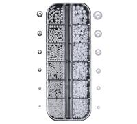 1. Perle in resina ciondoli artistici semicircolari decorazioni per feste nuziali e accessori per manicure facili da applicare, accessori semi-lucidi per nail art