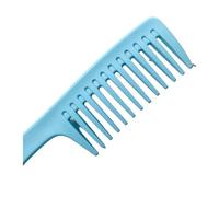 1 pettine for parrucchieri, spazzola professionale for la cura dei capelli, for lo styling durevole, for ricci, lunghi e bagnati, districante a denti larghi(Blue)