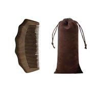 1 Pettine In Legno Di Sandalo, 1 Borsa Con Coulisse, Pettine Per Massaggio Meridiano Testa, Pettine Per Parrucchieri Antistatico, Pettine Per Capelli Liscio Portatile, Borsa Per Pettine.