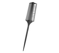 1 pettine laterale per colorare i capelli, con manico a coda lungo, strumento per acconciature, uso domestico, materiale ABS, facile da pulire e comodo