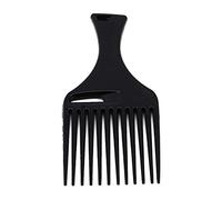 1 pettine nero per capelli, forchetta per capelli, inserto per parrucchiere, spazzola per capelli ricci, strumento per lo styling per uomini e donne, pratico
